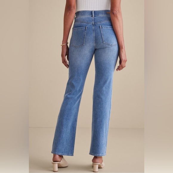 Soft Surrounding, Classic Blue Women's Pull-on Jeans, Large - Picture 7 of 15